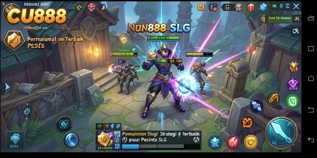 Tampilan gameplay menarik dengan berbagai strategi SLG.