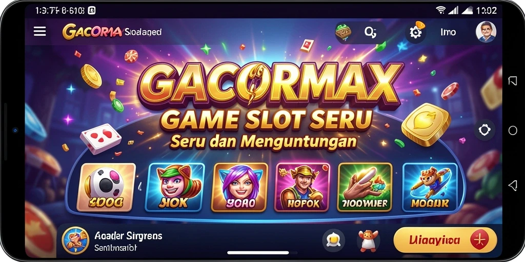 Tampilan gameplay yang menarik dari GACORMAX dengan berbagai tema slot.