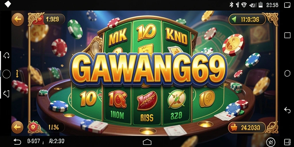 Screenshot gameplay GAWANG69 menampilkan suasana Kasino yang menarik.