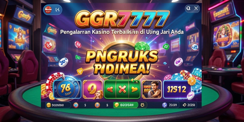 Screenshot gameplay GGR7777 menampilkan suasana kasino yang mendebarkan.