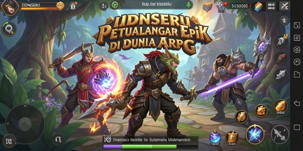 Screenshot menampilkan pertarungan aksi intens di dunia ARPG.