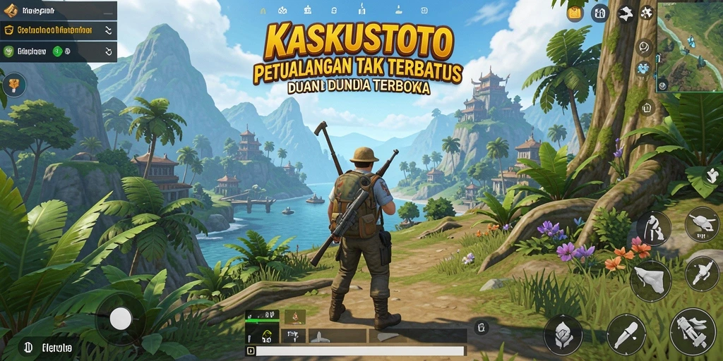 Screenshot KASKUSTOTO menunjukkan eksplorasi dunia terbuka yang menakjubkan.