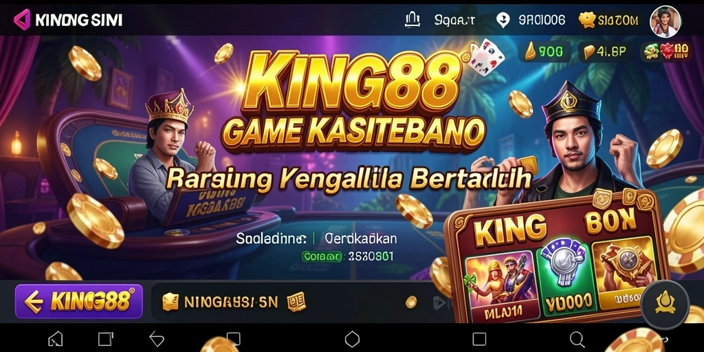 Tampilan menarik dari KING88 dengan gameplay Kasino yang seru.