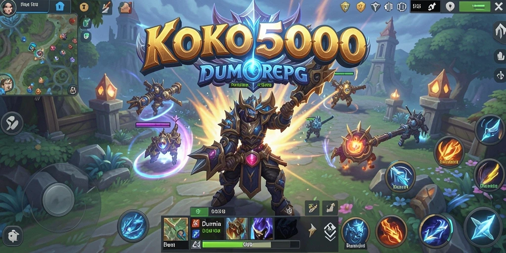Tampilan dinamis aksi pertarungan di KOKO5000.