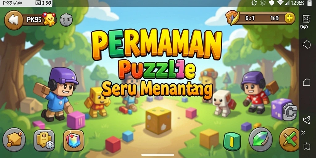 Tampilan gameplay seru dari PK95 yang menantang otak.
