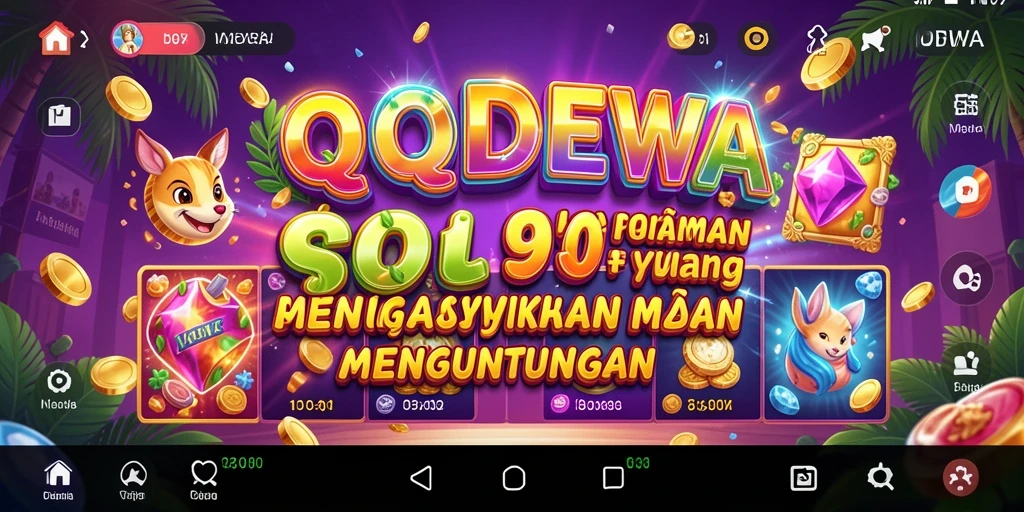 Screenshot gameplay <strong>QQDEWA</strong> menampilkan mesin Slot dengan efek visual yang menarik.