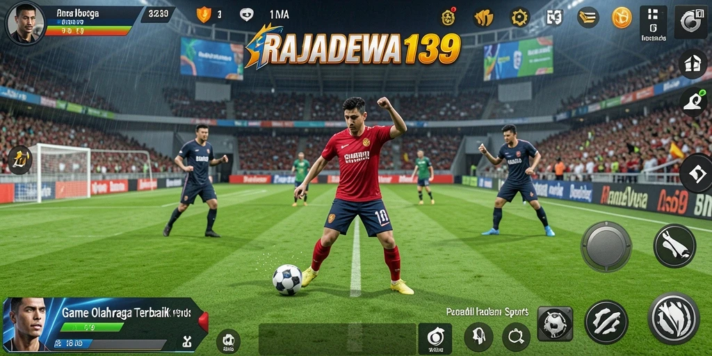 Tampilan menarik dari gameplay RAJADEWA138 dengan aksi olahraga yang mendebarkan.