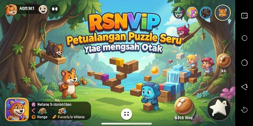 Screenshot utama RSNVIP menampilkan gameplay yang seru dan tantangan puzzle yang menarik.