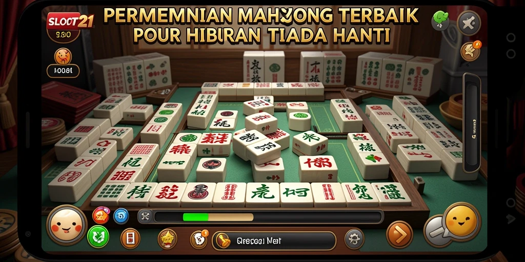 Tampilan gameplay Mahjong yang menarik di SLOT21.