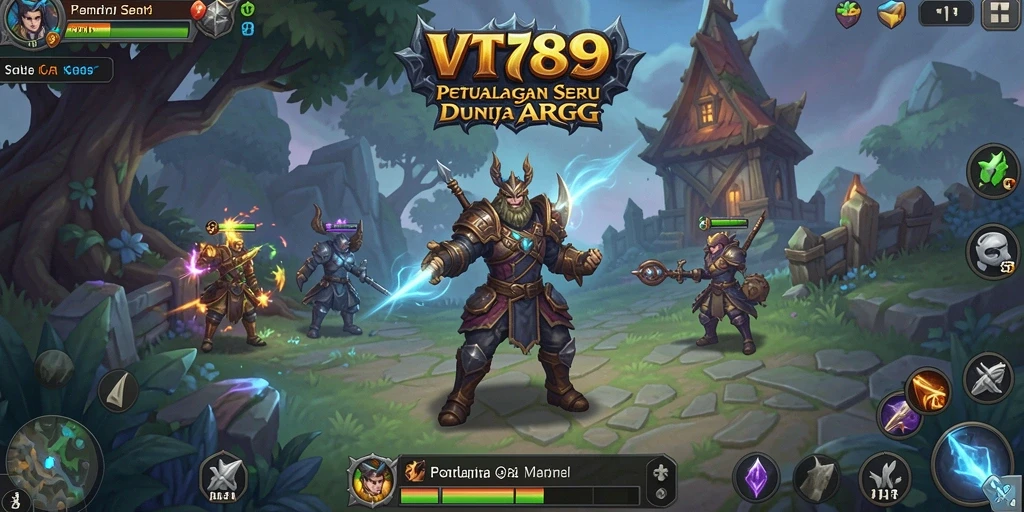 Screenshot gameplay VT789 dengan aksi pertarungan seru.