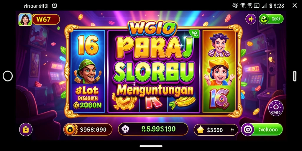 Screenshot menampilkan gameplay seru W67 dengan kombinasi kemenangan!