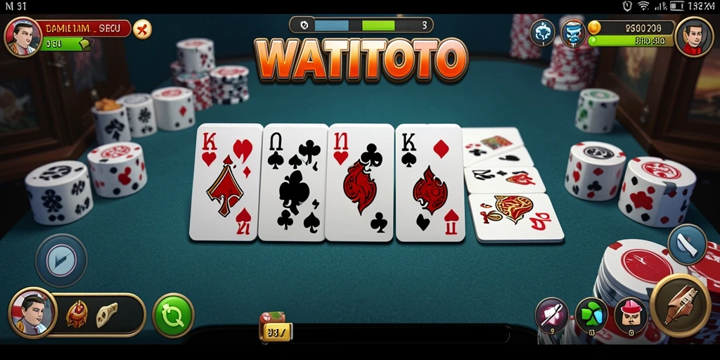 Screenshot utama WATITOTO menampilkan gameplay seru dan interaktif.